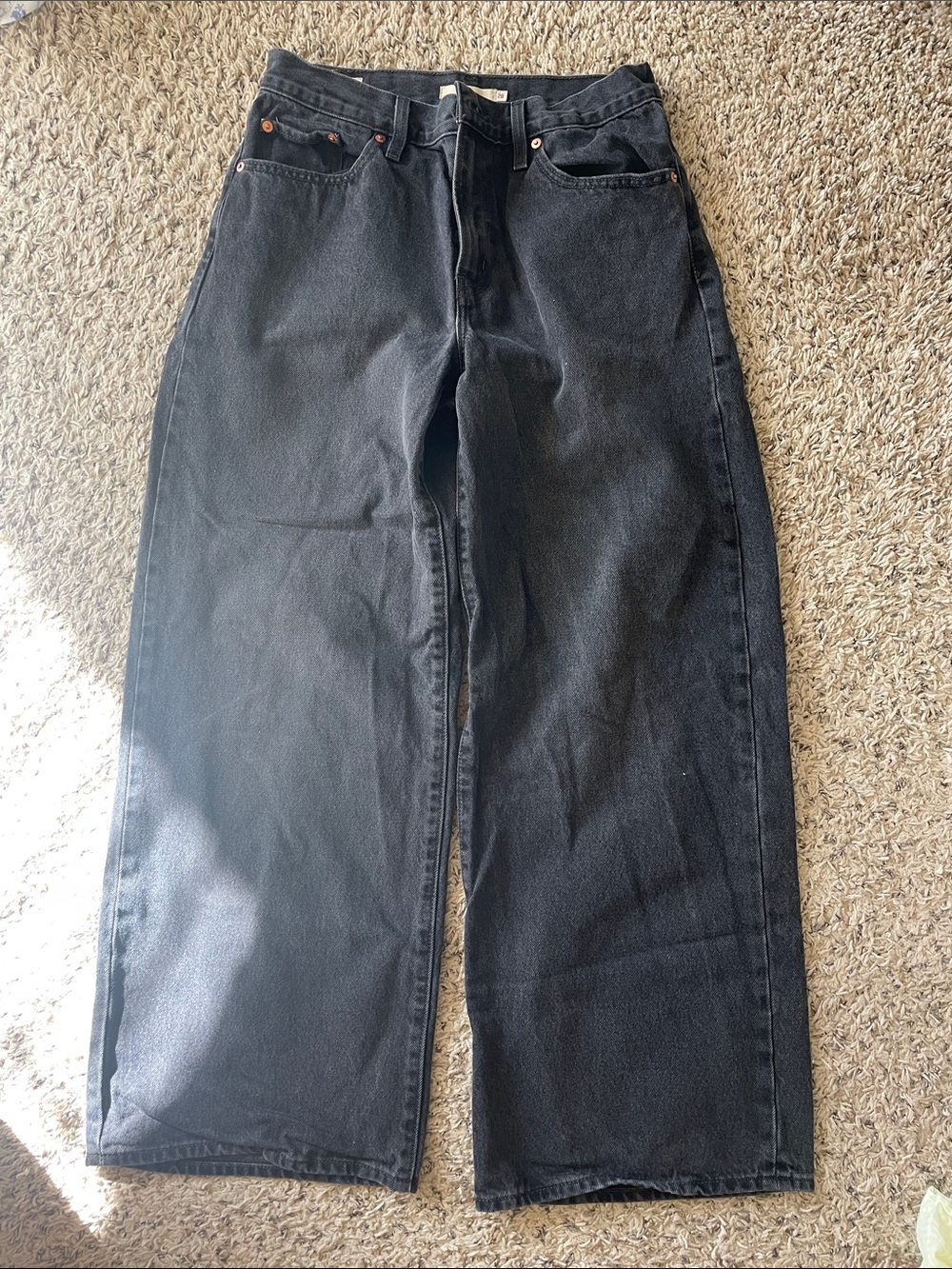 Classic Women's Levi Black Wide-Leg Jeans